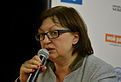 Galina Timtschenko im September 2014 auf einer Podiumsdiskussion