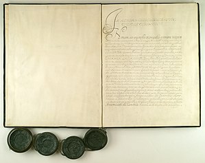Treaty of Oliwa 1660 - first page of the document.jpg