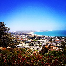 A hillside view of Ventura in June 2014.