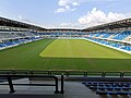 View on northern stand from southern stand of the stadium