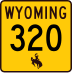 Wyoming Highway 320 marker