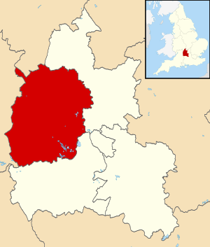 Уэст-Оксфордшир на карте