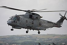 A Royal Navy Merlin HM2 at RNAS Culdrose ZH850 - WM-462 EHI EH-101 Merlin HM2 (Mk111) (cn 50125-RN30) Royal Navy. (10475633143).jpg