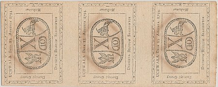 awers potrójne 10 groszy miedziane 1794