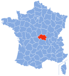 Localisation de l'Allier
