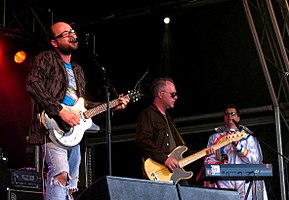 The Apples in Stereo performing at the Primavera Festival in Barcelona in June 2007