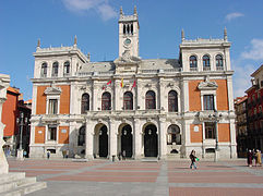 Casa Consistorial en la Plaza Mayor de Valladolid.