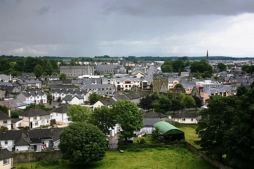 Panorama of town from a Rock of Cashel