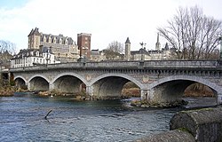 The Chateau above the Gave de Pau