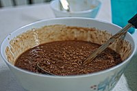 Champorado, Filipino chocolate rice porridge Champorado2.jpg