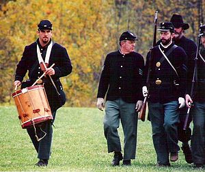 English: American Civil War re-enactors, 1997,...