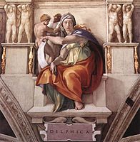 La Sibiŀla dèlfica, de Michelangelo Buonarroti.