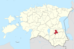 Kart over Kambja kommune