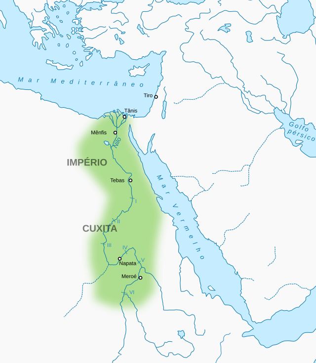 Localização de XXV dinastia egípcia