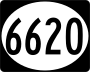 Highway 6620 marker