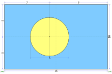 Construction sheet of the flag of Palau