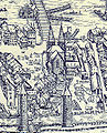 L’église Fraumünster, au cœur de la ville de Zurich en 1576