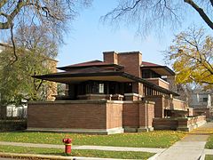 Casa Robie, de Lloyd Wright, Chicago (1909)