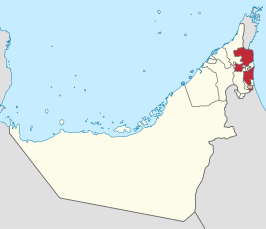 Kaart van Al-Fujayrah