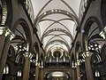 The central nave and vaulted ceiling of the cathedral