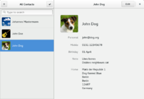 GNOME Contacts