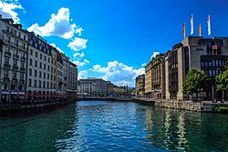 The headquarters of the local cantonal bank, the BCGE Geneva City scenes (10975888503).jpg