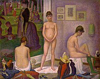 Georges Seurat, Pozujące, 1888, Barnes Foundation
