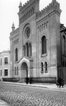 Tallinn Synagogue, built in 1885, destroyed by Soviet bombing of Tallinn in March 1944 Grande syna Tallinn.jpg