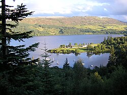 Blick von Fort Augustus über Loch Ness