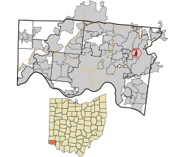موقعیت کانکورد هیلز، اوهایو در نقشه