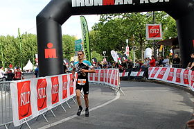 Hervé Faure beim Ironman 70.3 Pay d'Aix, 2015