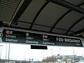 Signage at the I-25 & Broadway Station