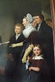 Detail of Kruseman's painting featuring the orphans