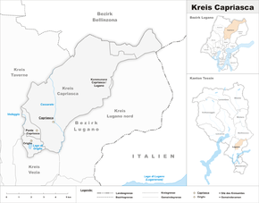 Karte von Kreis Capriasca