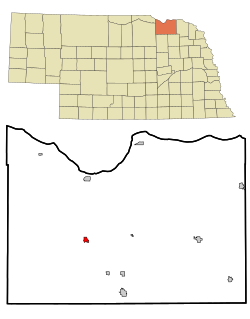 Location of Verdigre, Nebraska