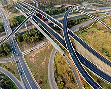 Light Horse Interchange, the largest of its kind in Australia Light Horse Interchange (aerial view).jpg