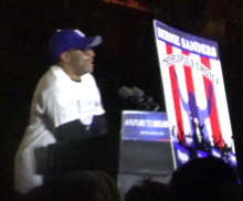 Lee speaking at a rally in support of the presidential campaign of Bernie Sanders in Washington Square Park, April 2016 Lozupone-sanders-wsqp-rally4.png