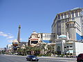 Hotels and casinos along the Las Vegas Strip.