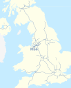 M56 motorway (Great Britain) map