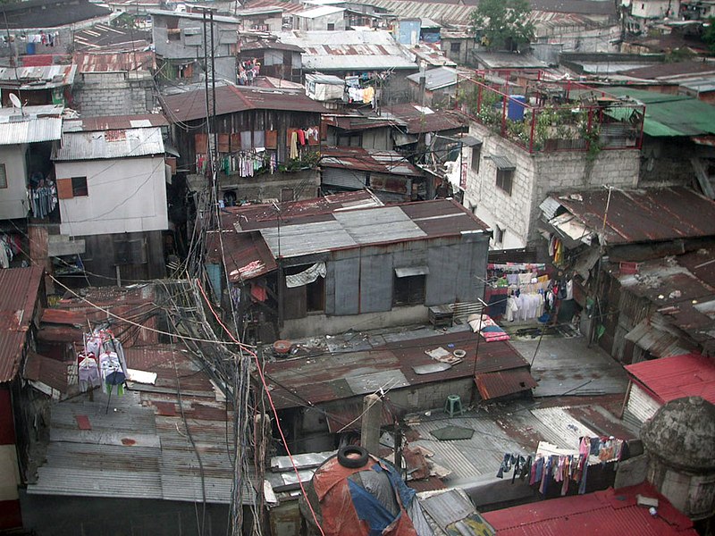 Shanty town in Manila