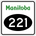 Provincial Road 221 marker