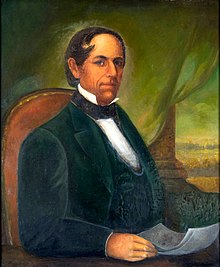 Manuel Dominguez, a signer of the Californian Constitution and owner of Rancho San Pedro, which covered most of modern-day Paramount. Manuel Dominguez of California.jpg