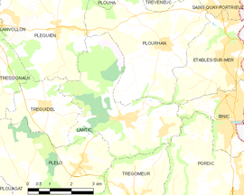 Mapa obce Lantic