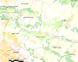 Mapa obce Saint-Nolff