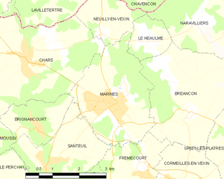 Carte de la commune.