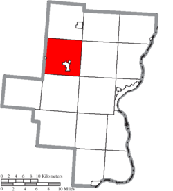 Location of Raccoon Township in Gallia County