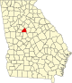 Округ Батс на карте штата.