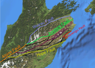 map Marlborough Fault System