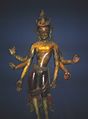 A Nepalese polychrome wooden statue of the Malla Kingdom