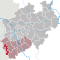 Lage der Städteregion Aachen in Nordrhein-Westfalen